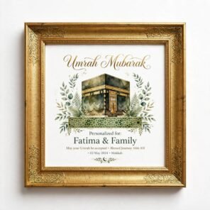 Umrah Mubarak Frame