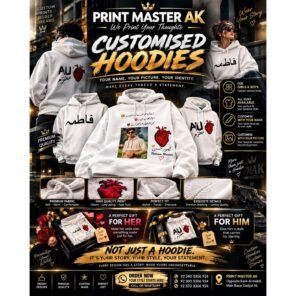 Customized White Hoodie